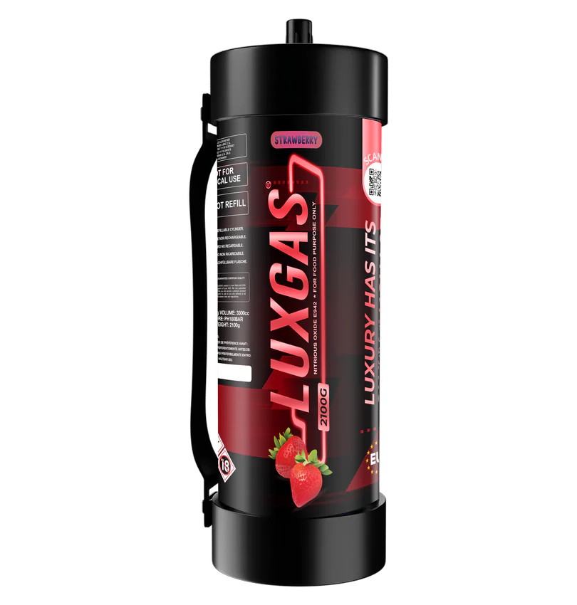 Luxgas Jordbær - Lystgass - 2100g